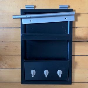 Pottery barn wall organizer with hooks